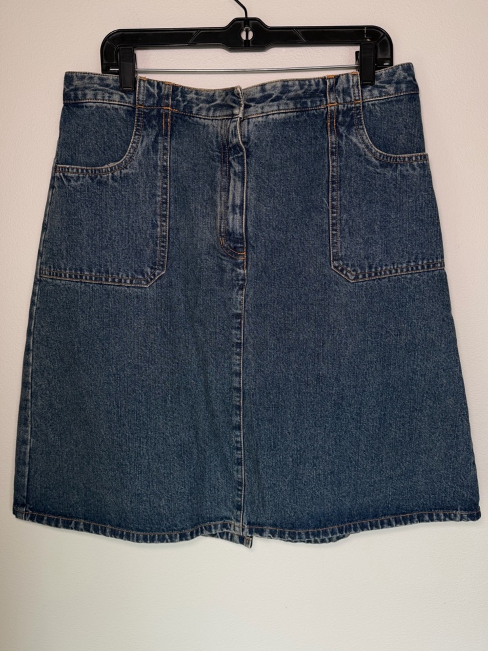 Vintage Y2K High Sierra Blue Denim Jean Skirt Grunge Cottage Outdoor